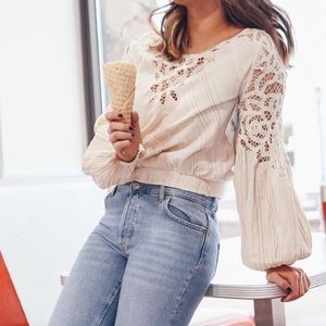 Free People Floating Memories Blouse